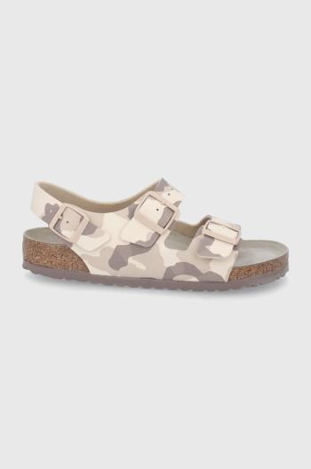 Sandály Birkenstock Milano pánské, šedá barva