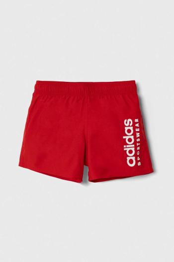 Dětské plavkové šortky adidas Performance ESS L CLX SHORT červená barva, IT2687