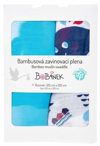 Bobánek Bambusové zavinovací pleny Duo Pack - U moře 120x120cm 2 ks