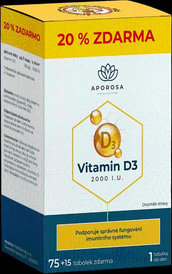 Aporosa Vitamin D3 2000I.U. 90 tobolek