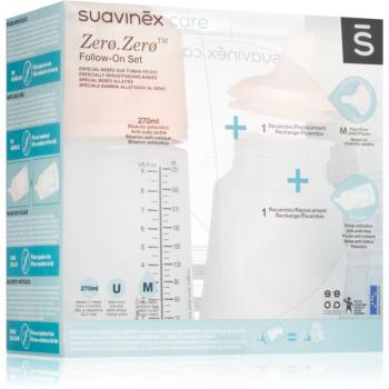 Suavinex Zero Zero Follow-On Set dárková sada M Medium Flow 3 m+(pro miminka)