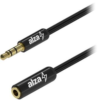 AlzaPower AluCore Audio 3.5mm Jack (M) to 3.5mm Jack (F) 2m černý (APW-CBA3JF02B)