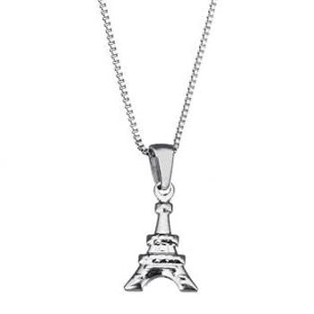 Šperky4U Ocelový řetízek s přívěškem - Eiffelova věž - OPD0057
