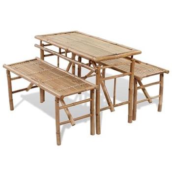 Pivní set stůl se 2 lavicemi 100 cm bambusový 41502 41502 (41502)