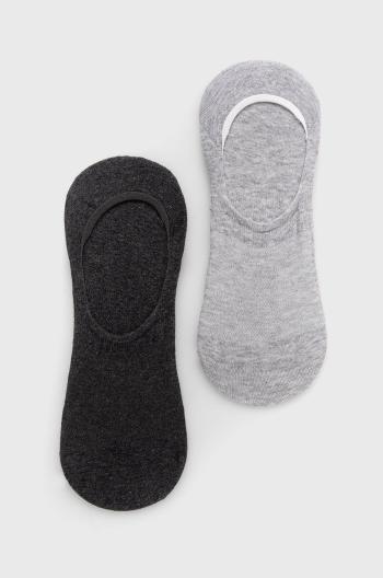 Ponožky Calvin Klein (2-pack) pánské, šedá barva