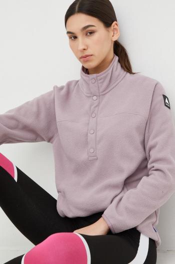 Sportovní mikina Burton Hearth Fleece růžová barva,