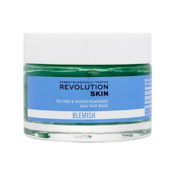 Revolution Skincare Blemish Tea Tree & Hydroxycinnamic Acid Face Mask 50 ml pleťová maska pro ženy na mastnou pleť; na problematickou pleť s akné