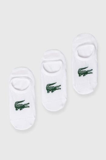 Ponožky Lacoste 3-pack bílá barva