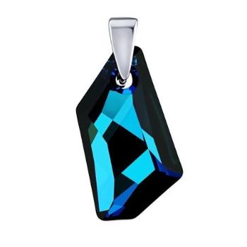 SILVEGO Stříbrný přívěsek De-Art Bermuda Blue se Swarovski Crystals LSW179P