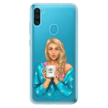 Odolné silikonové pouzdro iSaprio - Coffe Now - Blond - Samsung Galaxy M11