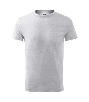 MALFINI Dětské tričko Classic New - Světle šedý melír | 122 cm (6 let)