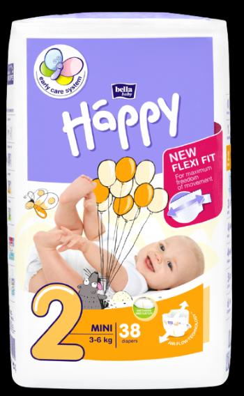 Bella Mamma Baby Happy Mini 3-6 kg 38 ks