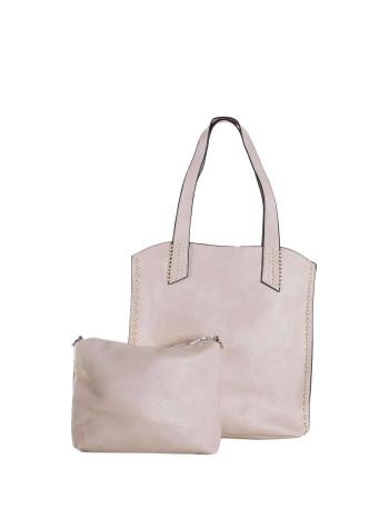 BÉŽOVÁ SHOPPER BAG S KOSMETICKOU TAŠTIČKOU OW-TR-SP20083-LIGHT BEIGE Velikost: ONE SIZE