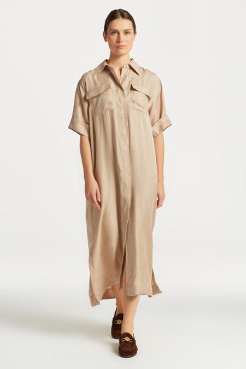 ŠATY GANT REL SS FLAP POCKET SHIRT DRESS žlutá 42