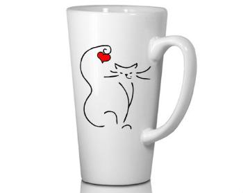 Hrnek Latte Grande 450 ml Love cat