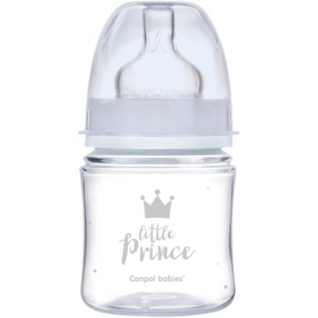 canpol babies Royal Baby kojenecká láhev 0m+ Blue 120 ml