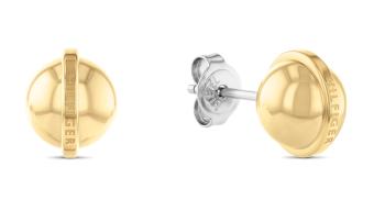 Tommy Hilfiger Slušivé pozlacené náušnice pecky Metallic Orb 2780813