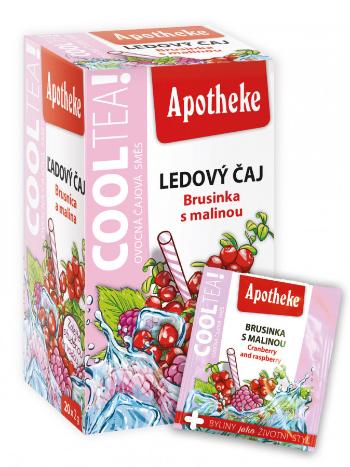 Apotheke CoolTea Brusinka s malinou čaj sáčky 20 x 2 g