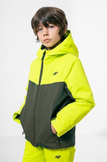 Dětská lyžařská bunda 4F zelená barva