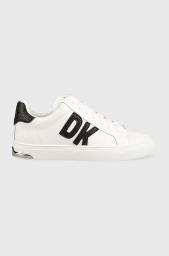 Kožené sneakers boty Dkny ABENI bílá barva, K1300916