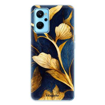 Odolné silikonové pouzdro iSaprio - Gold Leaves - Realme 9i