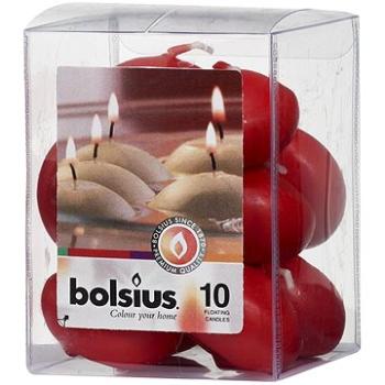 BOLSIUS plovoucí svíčka vosk červená 4,5 cm × 10 ks (8717847039705)