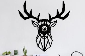 HUNTER designové nástěnné světlo ve tvaru jelena, černé