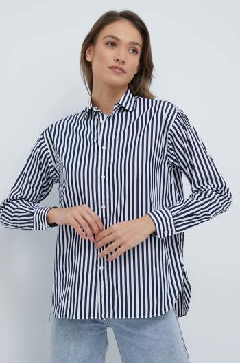Bavlněné tričko Polo Ralph Lauren tmavomodrá barva, regular, s klasickým límcem