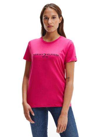 Tommy Hilfiger dámské růžové tričko - S (TZO)