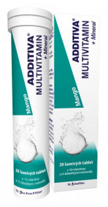 Additiva multivitamín +minerál MANGO 20 šumivých tablet