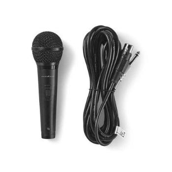 Nedis MPWD25BK - Kabelový Mikrofon | Citlivost: -72 dB +/- 3 dB | 85 Hz – 11 kHz | 5 m, MPWD25BK