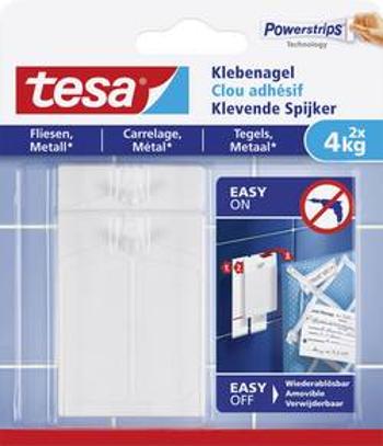 Tesa® lepicí hřebíky bílá 77766-00000-00 tesa Množství: 2 ks