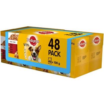 Pedigree kapsička masový výběr v želé pro dospělé psy 48 x 100g (5900951249334)