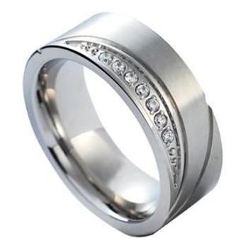 NUBIS® NSS1017 Dámský snubní prsten se zirkonem - velikost 49 - NSS1017-Zr-49