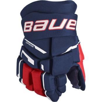 Bauer SUPREME M3 GLOVE-JR Juniorské hokejové rukavice, tmavě modrá, velikost