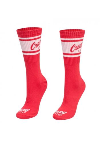 Červené vysoké športové ponožky