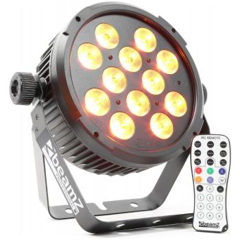 BeamZ LED FlatPAR reflektor 12x10W RGBAW-UV