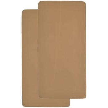 Meyco Prostěradlo Jersey Fitted Sheet 2 Pack 60 x 120 Toffee