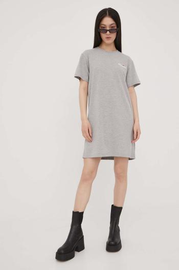 Bavlněné šaty Ellesse šedá barva, mini, jednoduchý