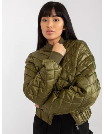 Dámská bunda bomber s kapsami prošívaná AUBREY khaki  