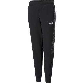 Puma GRAPHIC SWEATPANTS FL CL B Chlapecké tepláky, černá, velikost 128