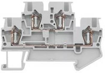 Dvojitá svorka přípojka s pružinovým protitahem Siemens 8WH20200AE00, 4.2 mm, šedá, 50 ks