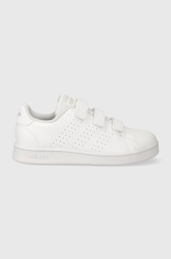 Dětské sneakers boty adidas ADVANTAGE CF C bílá barva