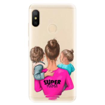 Odolné silikonové pouzdro iSaprio - Super Mama - Boy and Girl - Xiaomi Mi A2 Lite