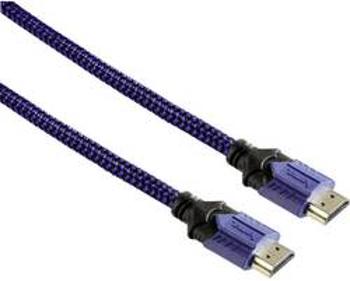 HDMI kabel Hama [1x HDMI zástrčka - 1x HDMI zástrčka] modrá 2.50 m
