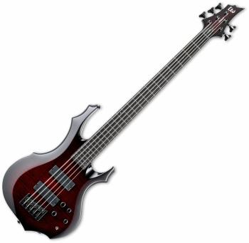 ESP LTD F-1005 See-Thru Black Cherry Sunburst 5-strunná baskytara