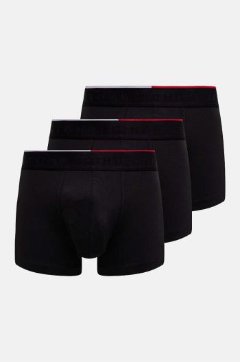 Boxerky Tommy Hilfiger 3-pack pánské, černá barva, UM0UM03388