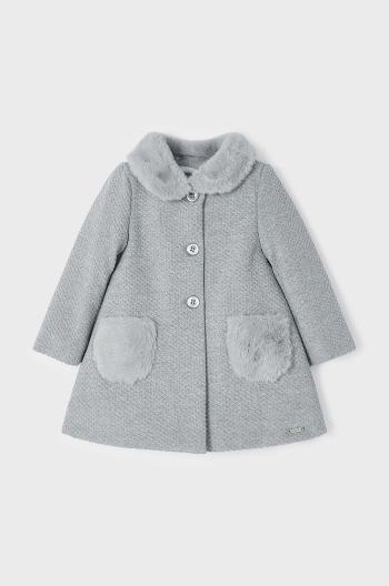 Dětský kabát Mayoral šedá barva