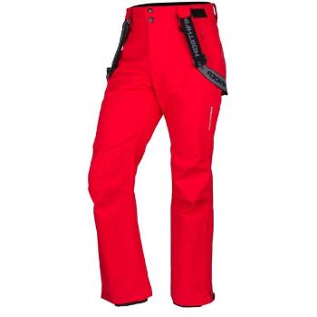 Northfinder BRIAR Pánské lyžařské kalhoty, červená, velikost L