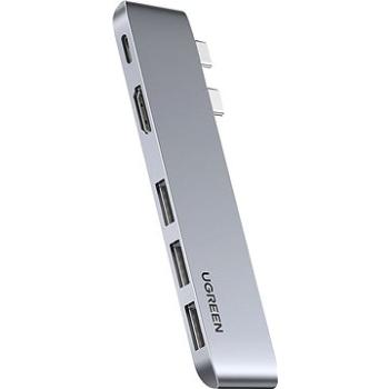 Ugreen Dual USB-C To HDMI+3xUSB 3.0 A+Type C Female Converter (60559)